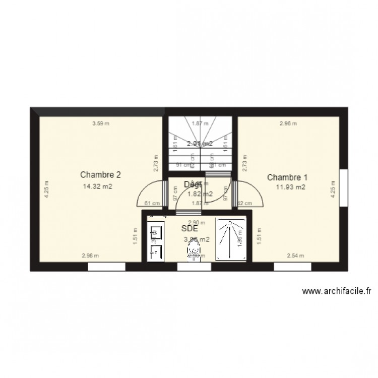 GAMBETTA 2ETG MODIFIE. Plan de 0 pièce et 0 m2