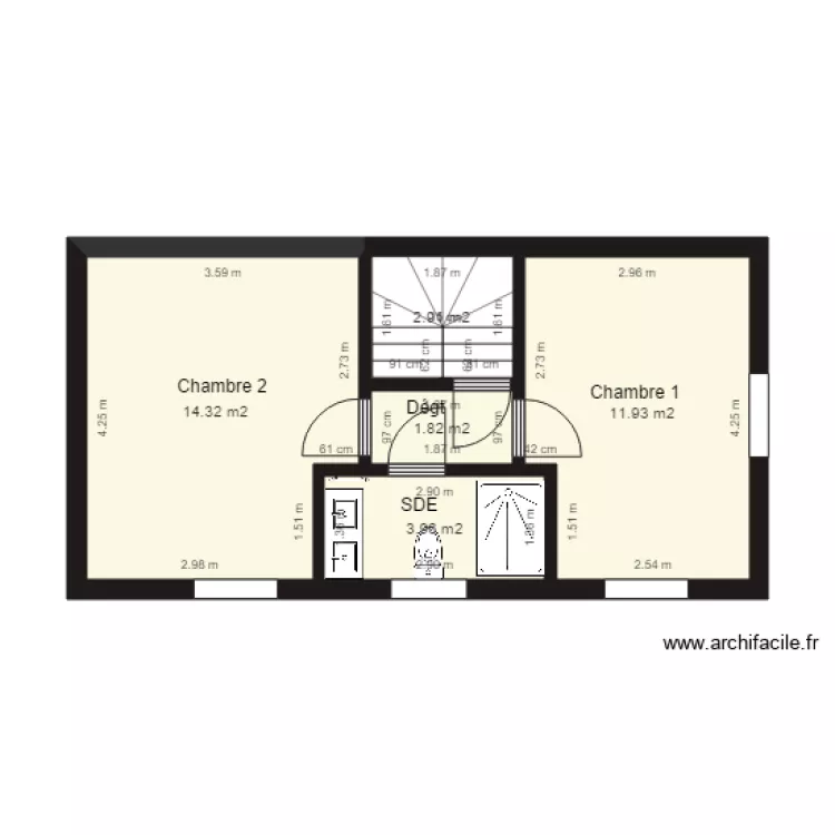 GAMBETTA 2ETG MODIFIE. Plan de GAMBETTA 2ETG MODIFIE. Plan de