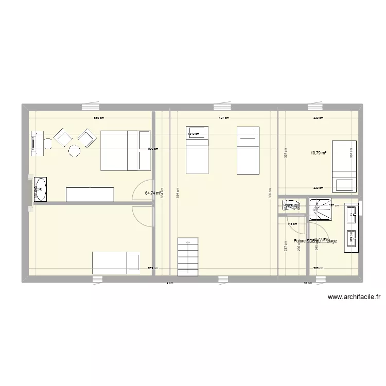 Petit Rezole Grenier Version 1. Plan de 
