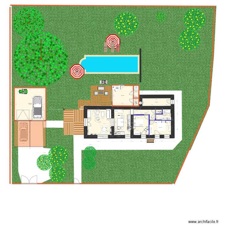 DORDIVES PROJET. Plan de 0 pièce et 0 m2