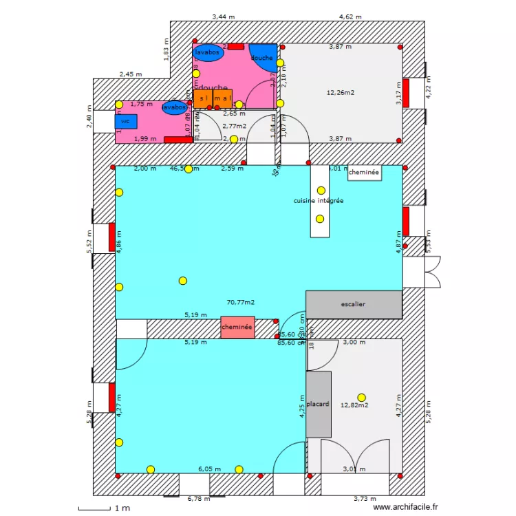 maison BB RDC. Plan de 