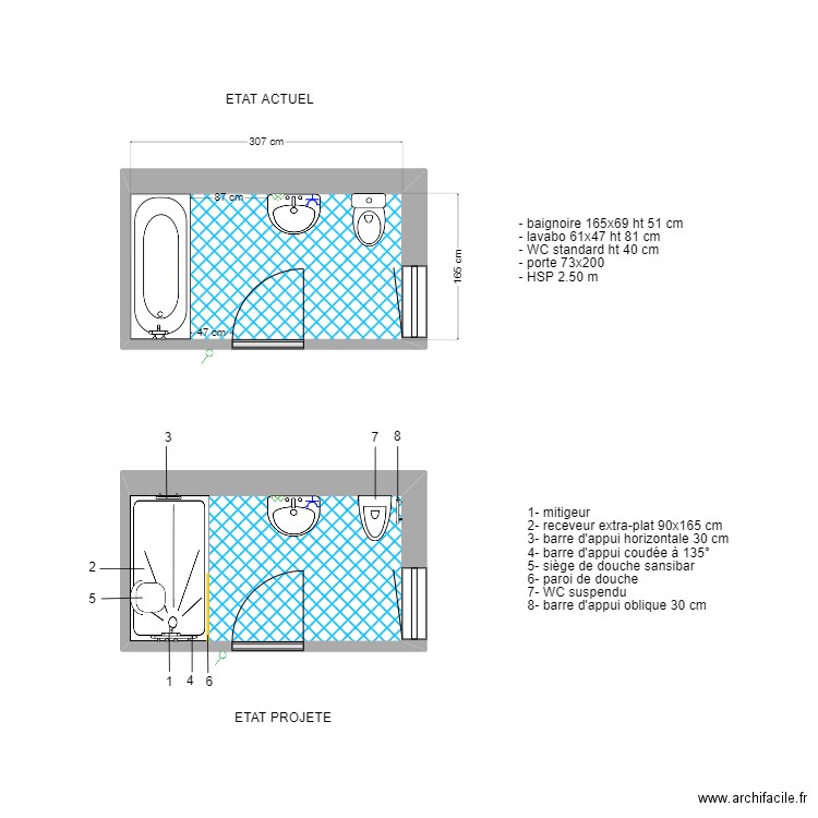 ACCESS STRABONI. Plan de 2 pièces et 10 m2