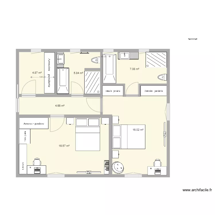 espace enfants 2. Plan de 