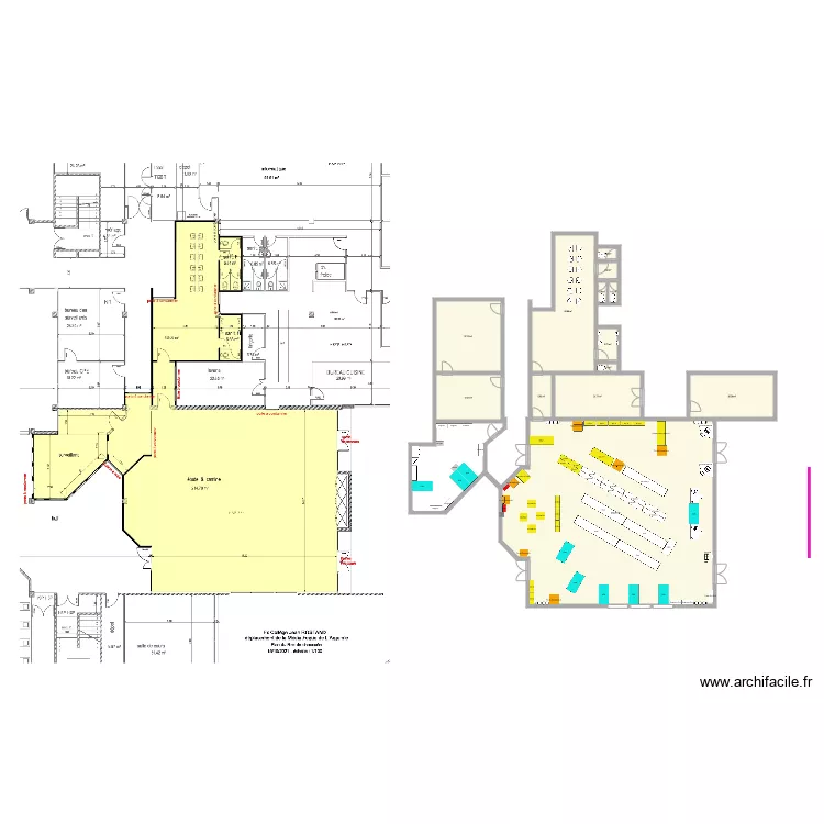 ARGONNE coll&egrave;ge J Rostand 2A. Plan de 