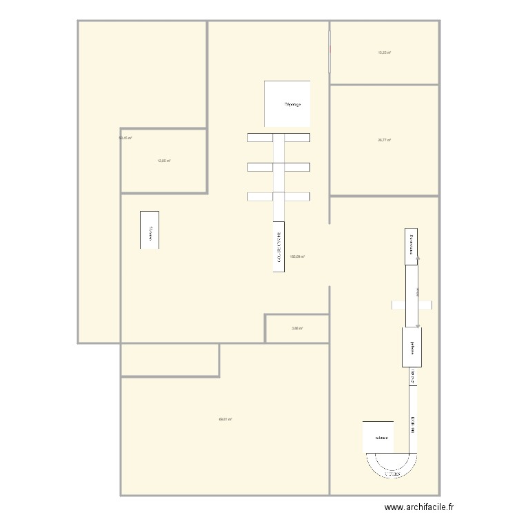 ZONE FRAIS. Plan de 0 pièce et 0 m2