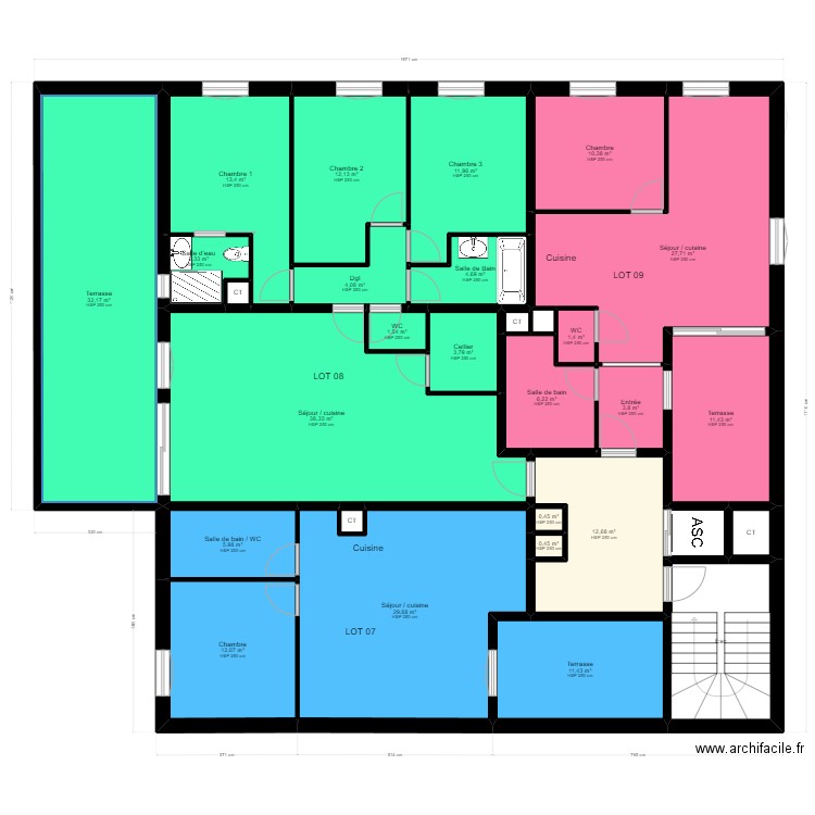 AL projet 03. Plan de 0 pièce et 0 m2