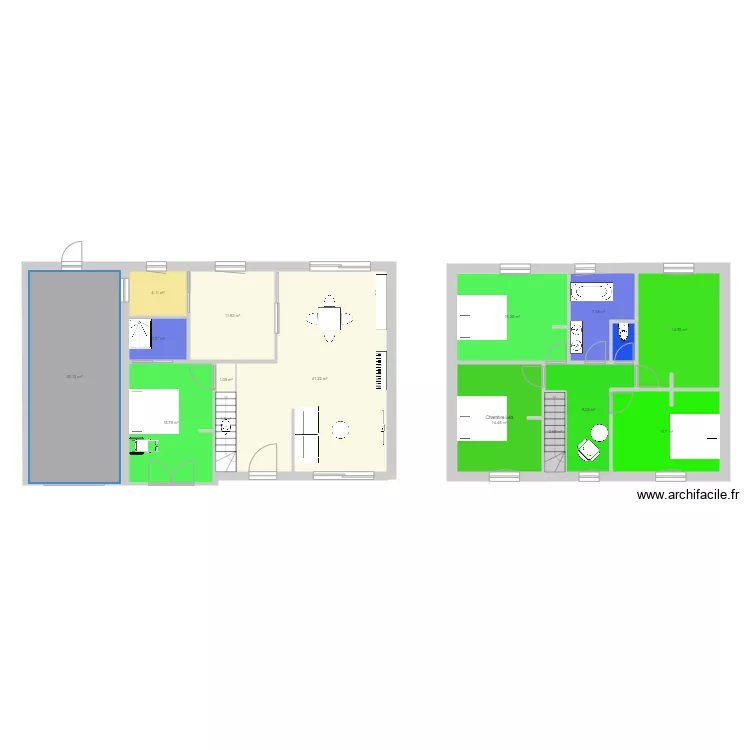 Maison STILL RDC. Plan de 