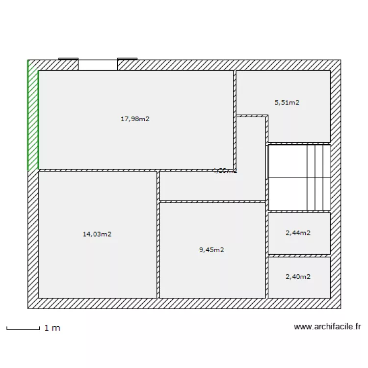 Etage Maison. Plan de 
