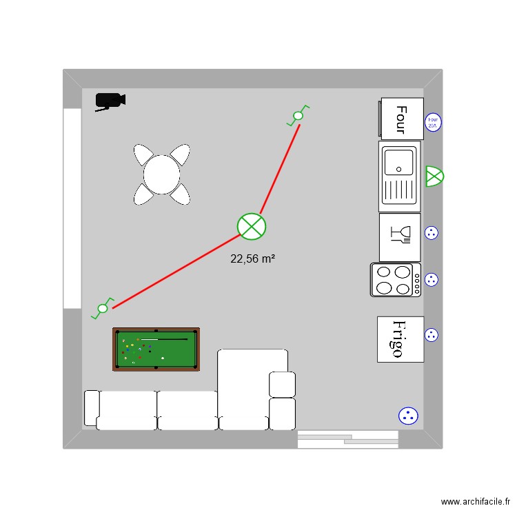 marwane salon. Plan de 0 pièce et 0 m2