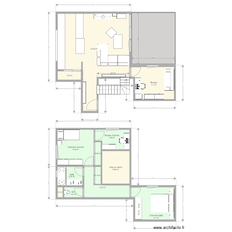 Home. Plan de 0 pièce et 0 m2