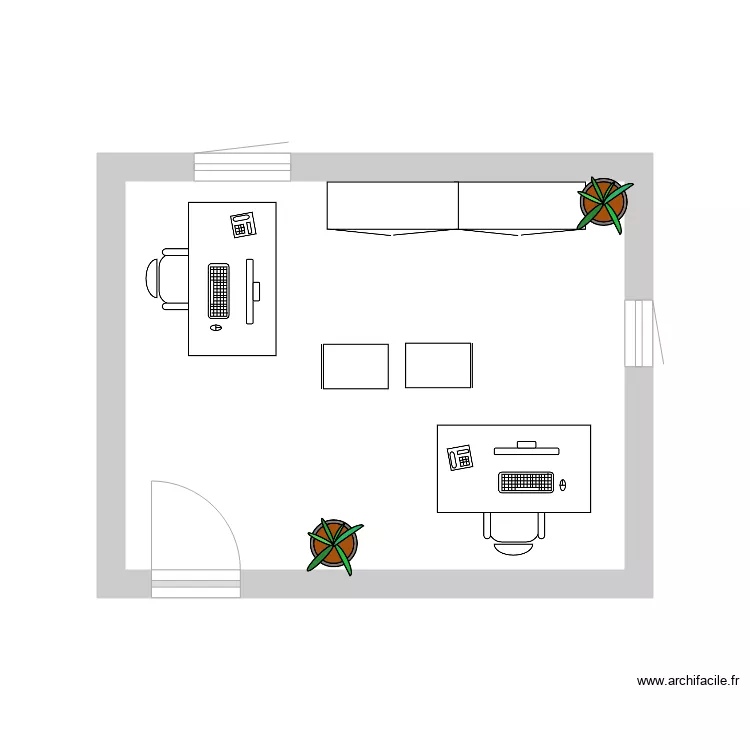 BUREAU PATRICK . Plan de 