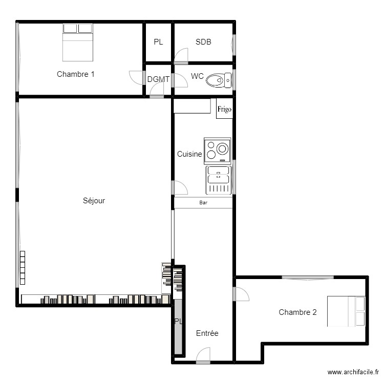 plan dumas tit. Plan de 0 pièce et 0 m2