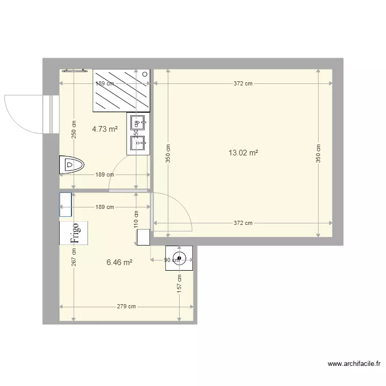Garage am&eacute;nag&eacute;. Plan de 