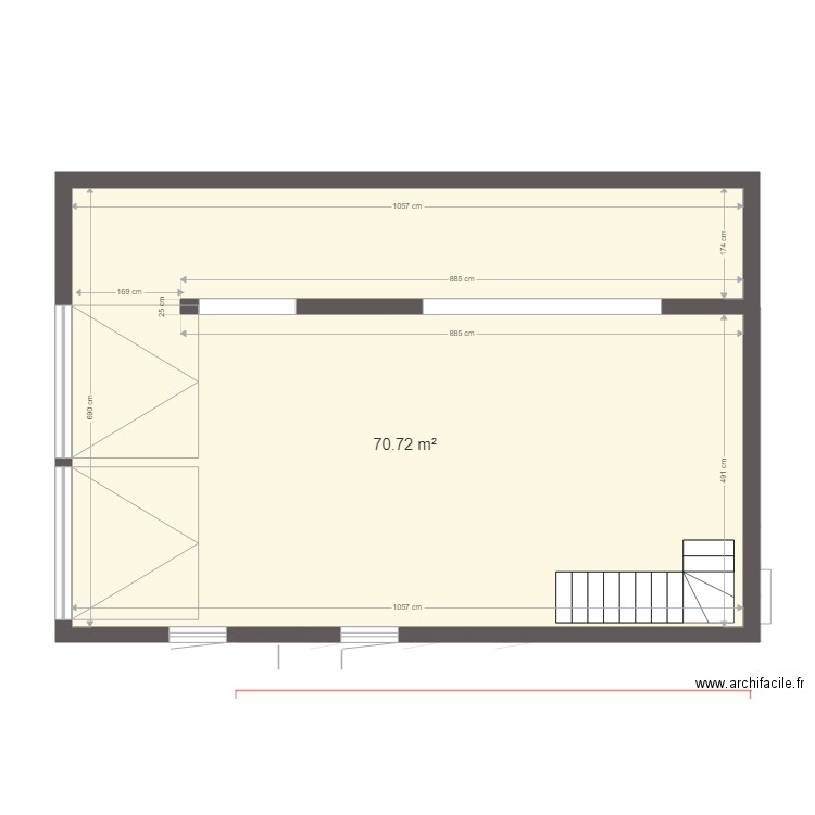 projet st v3. Plan de 25 pièces et 297 m2