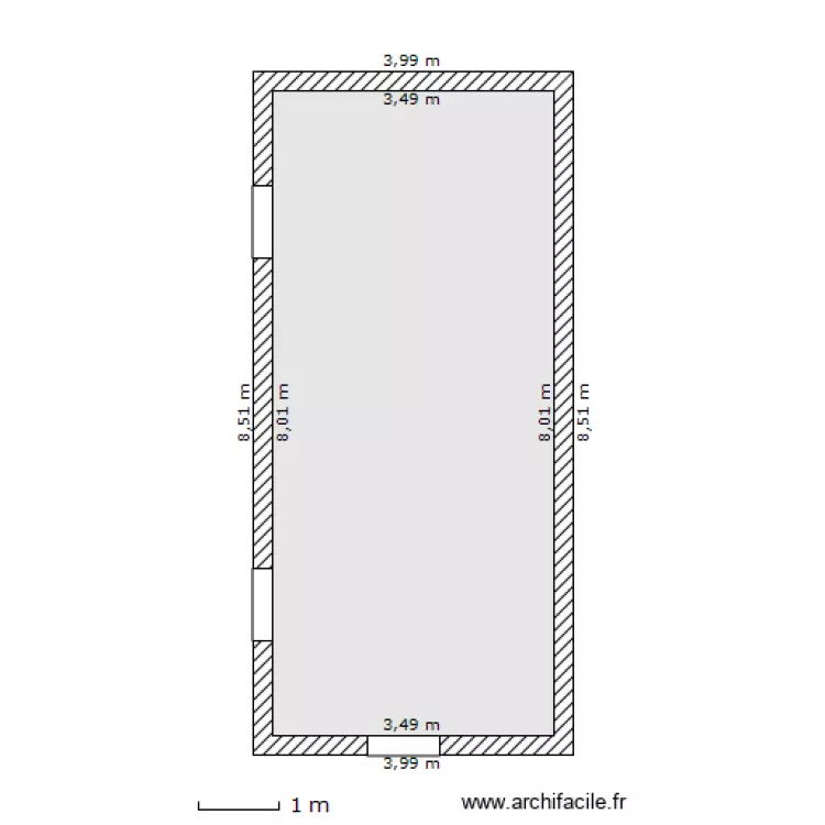 &eacute;tage grange. Plan de 