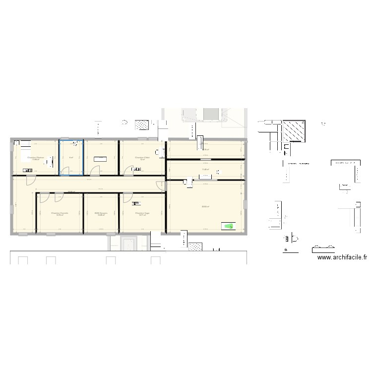 Champs Georges 2. Plan de 0 pièce et 0 m2