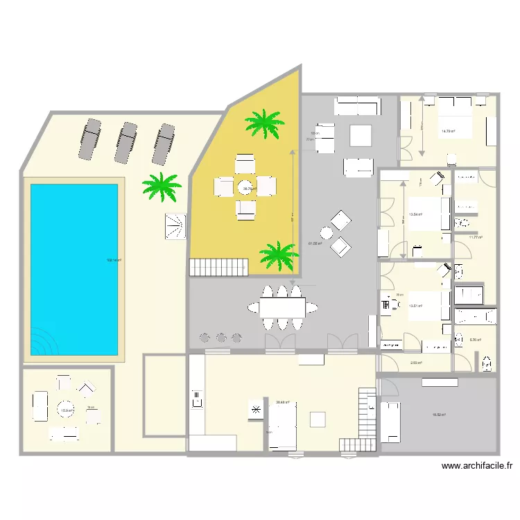 case pilote POINTAGE meubles BALI. Plan de 