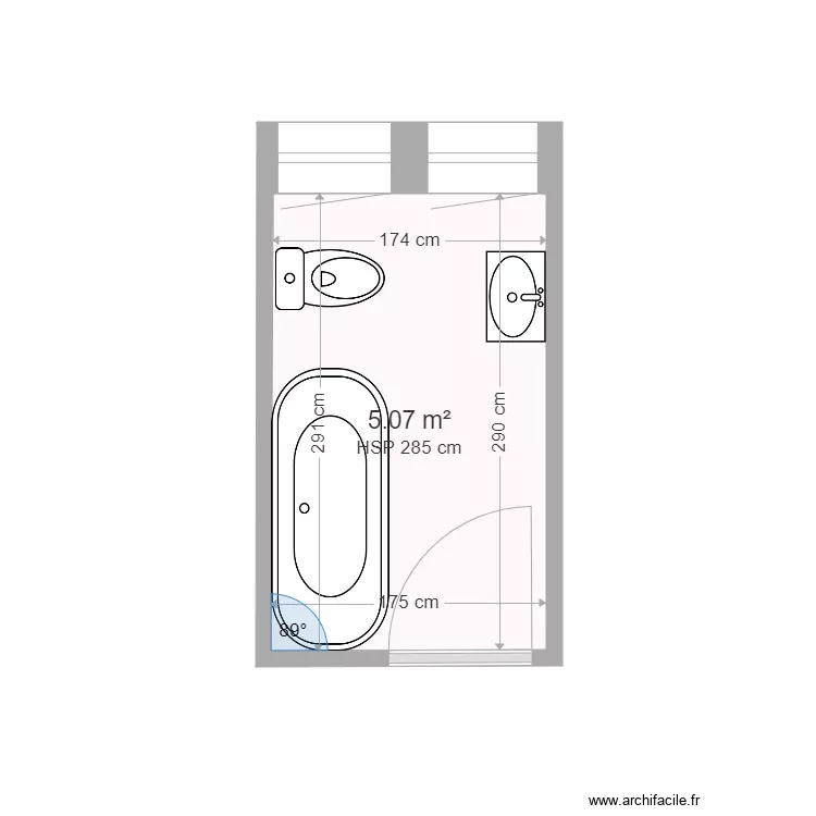 TABOADA salle de bain LONS. Plan de TABOADA salle de bain LONS. Plan de