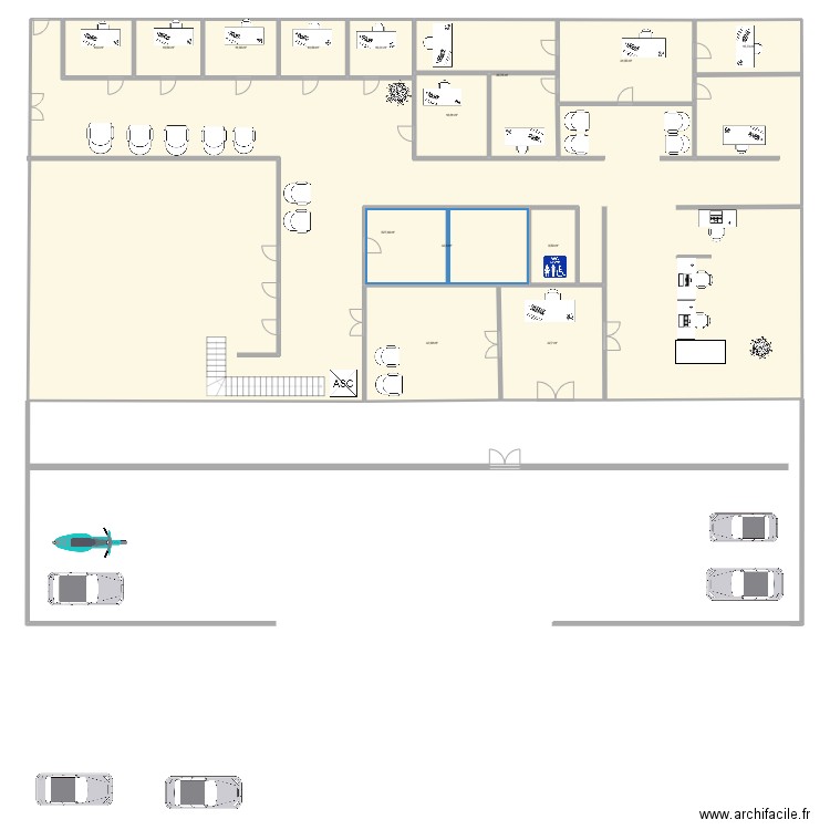 mieux voir . Plan de 14 pièces et 799 m2