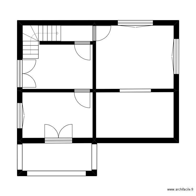 PUGNAIRE. Plan de 9 pièces et 61 m2