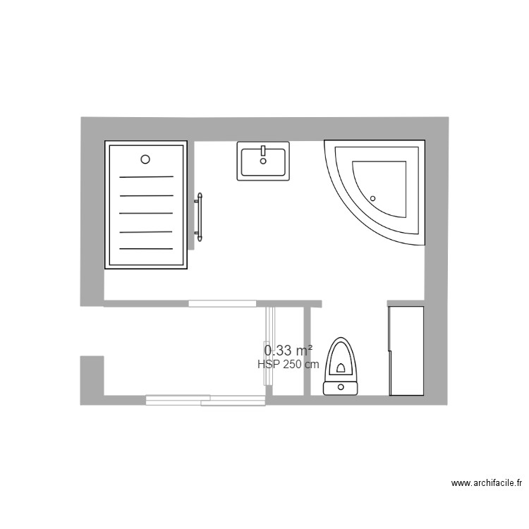 sdb. Plan de 0 pièce et 0 m2