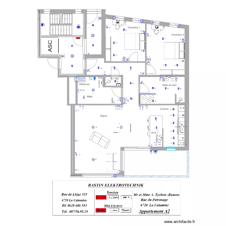 A Tychon appartement 2 A. Plan de 
