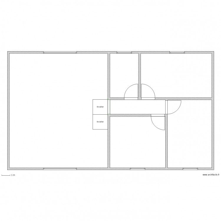 maison a l'echelle double. Plan de 0 pièce et 0 m2