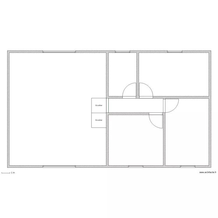 maison a l'echelle double. Plan de maison a l'echelle double. Plan de