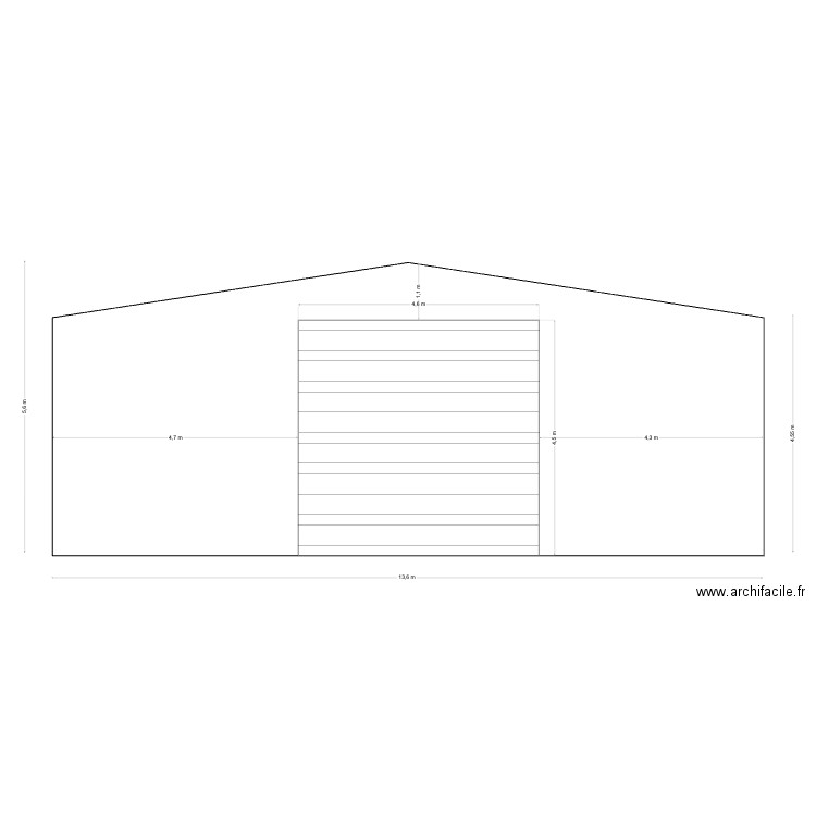 Multi Box plan en coupe dimensions intérieures. Plan de 0 pièce et 0 m2