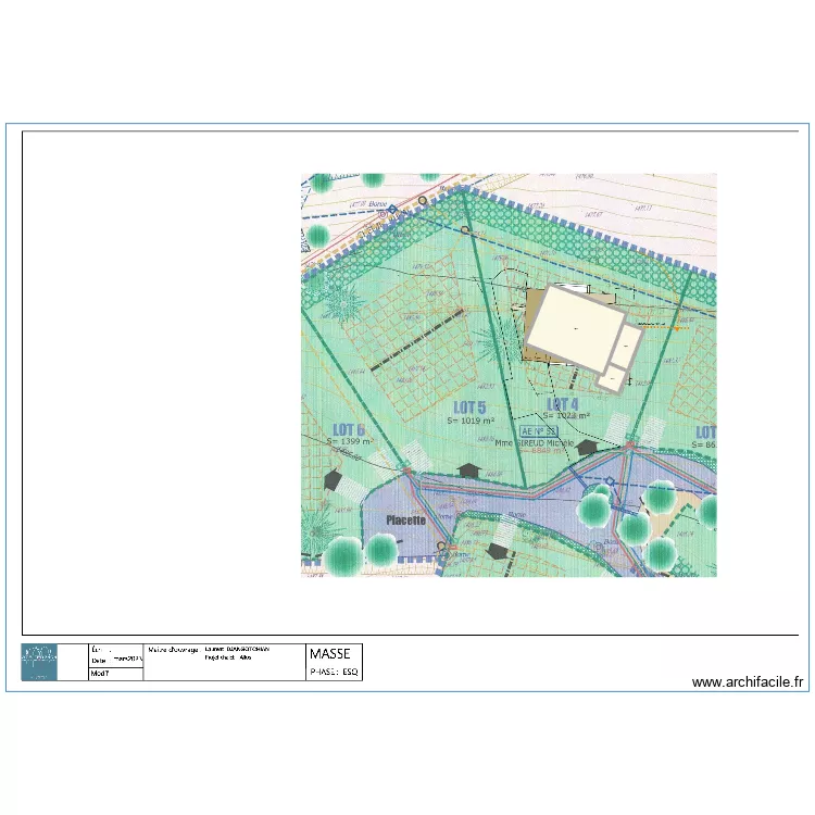 masse V1. Plan de 