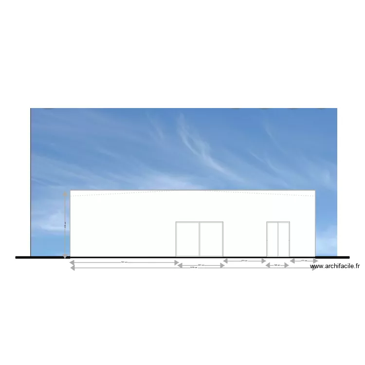 facade arriere cabinet medical . Plan de 