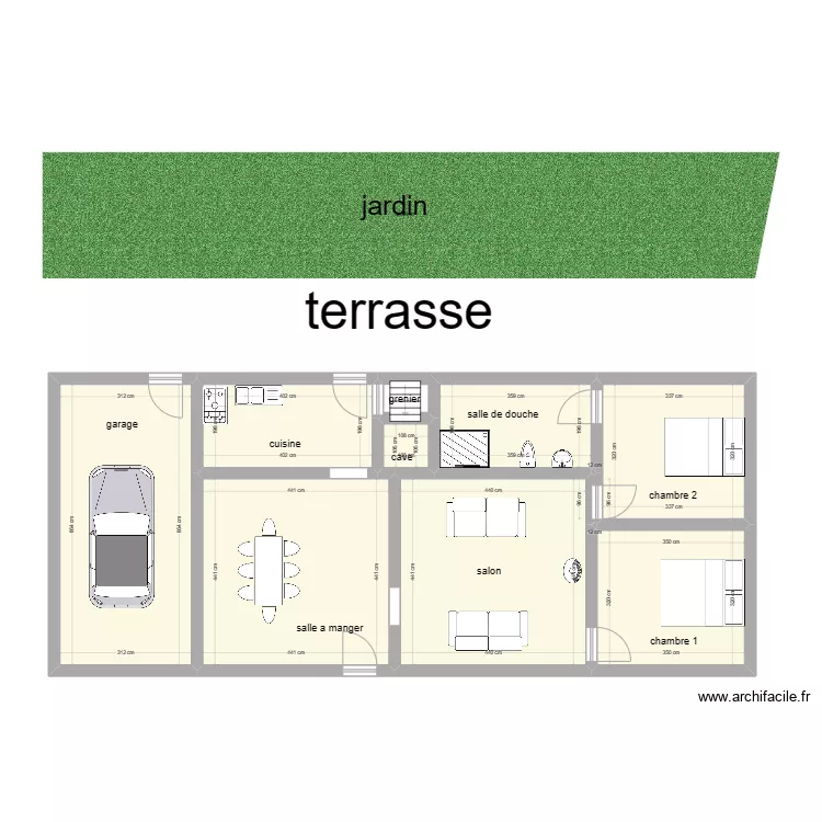 la bouverie. Plan de 