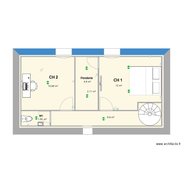 Maison Fabian Etage. Plan de 0 pièce et 0 m2