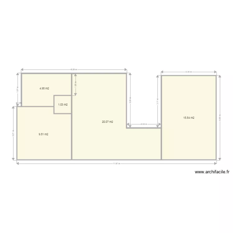 G ET V LEMOINE 1 ETAGE COUR. Plan de 