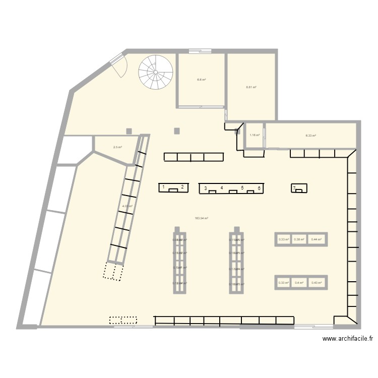 QUIBERON PHARMA. Plan de 0 pièce et 0 m2