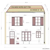 FACADE  COTE NORD OUEST FINI