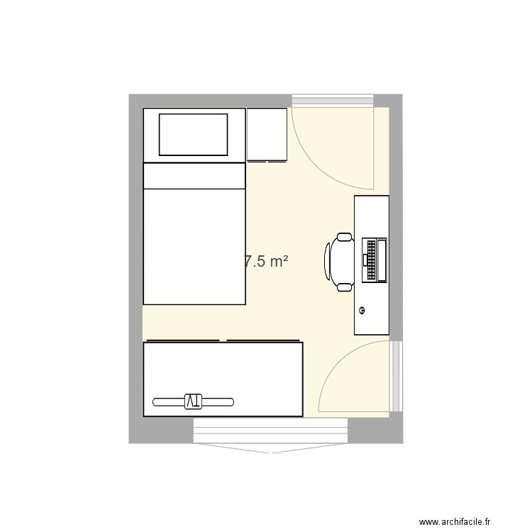 Chambre Marianne. Plan de 0 pièce et 0 m2