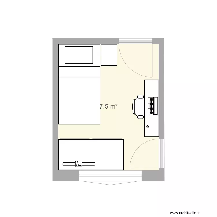 Chambre Marianne. Plan de Chambre Marianne. Plan de