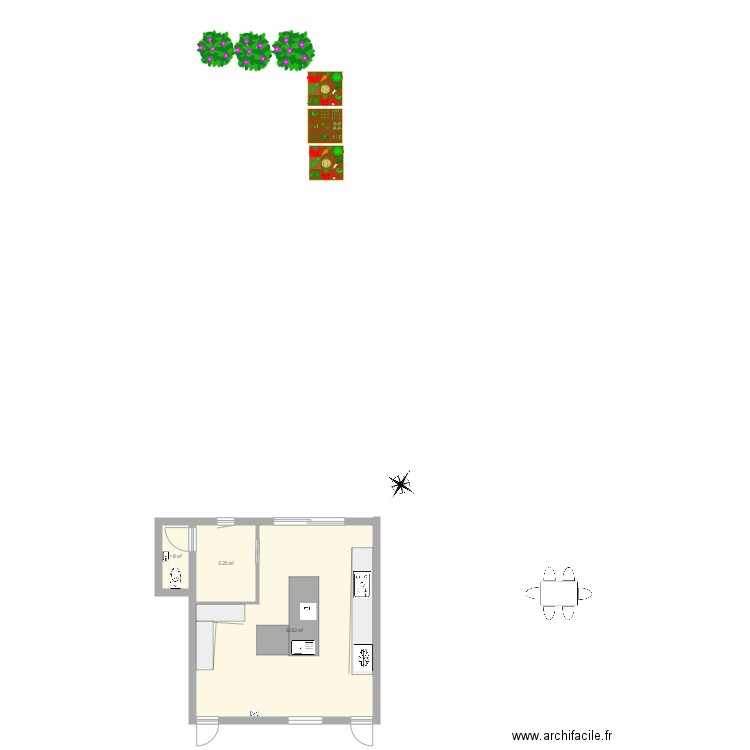 Cuisine 2. Plan de 0 pièce et 0 m2