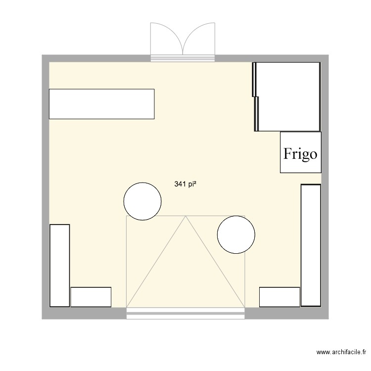 Kiosque 20 x 18 sans bistro. Plan de 0 pièce et 0 m2