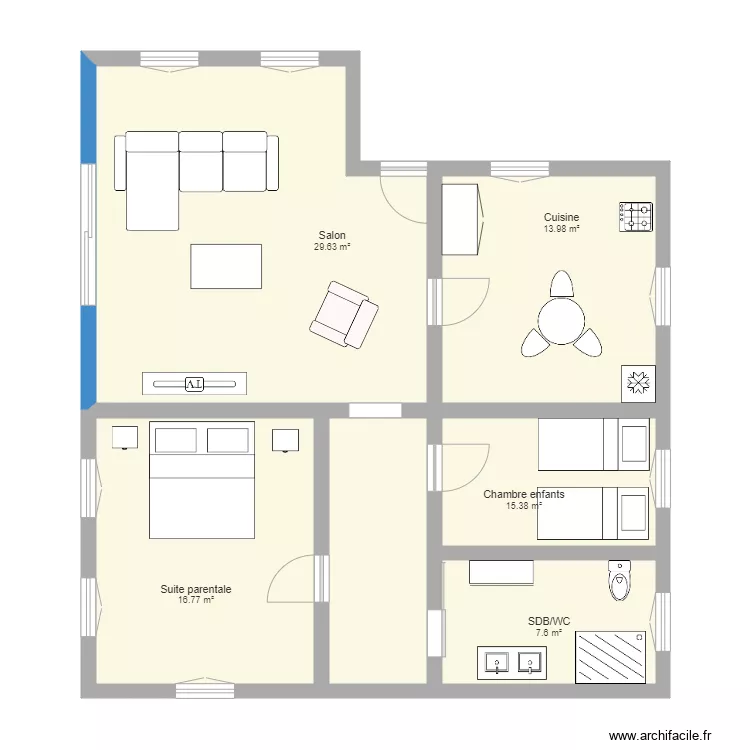 Plan Maison Pointe Noire. Plan de 