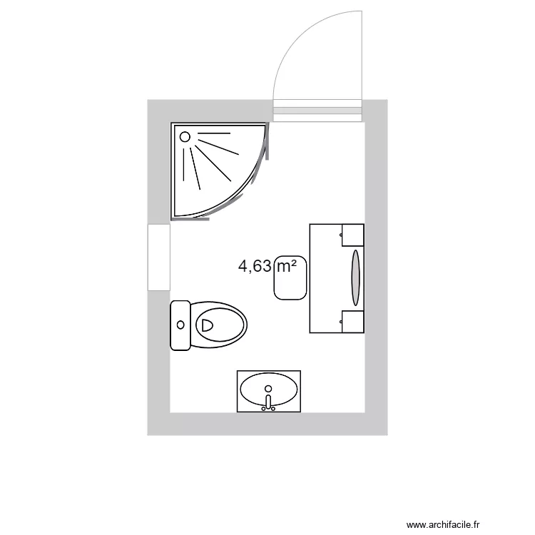 ma salle de bain. Plan de 