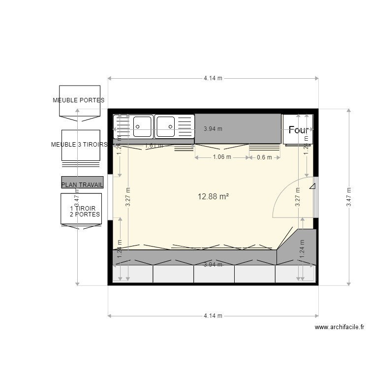 CUISINE MARIE V6. Plan de 0 pièce et 0 m2