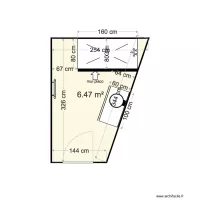 salle de bains douche &agrave; droite meuble drapier