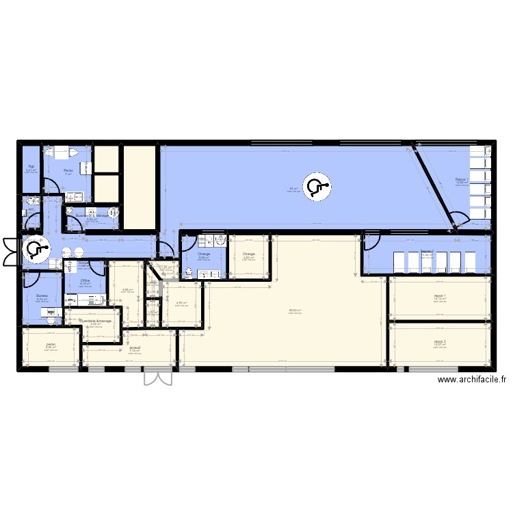 Cergy projet Jordan pro. Plan de 0 pièce et 0 m2