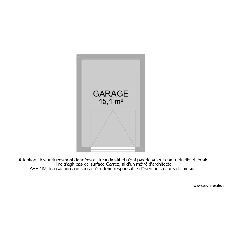 BI10976 GARAGE. Plan de 