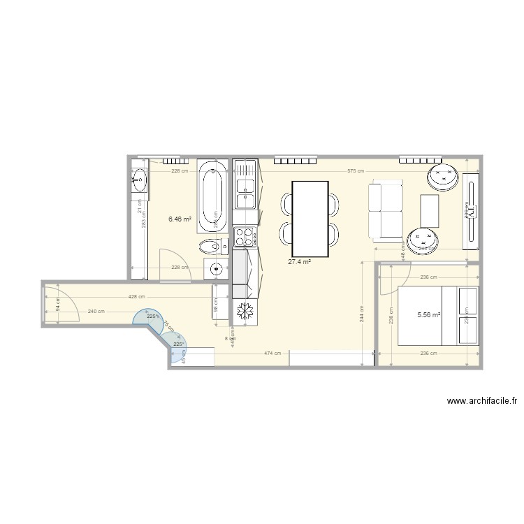 Nouveau Appt Marianne. Plan de 0 pièce et 0 m2