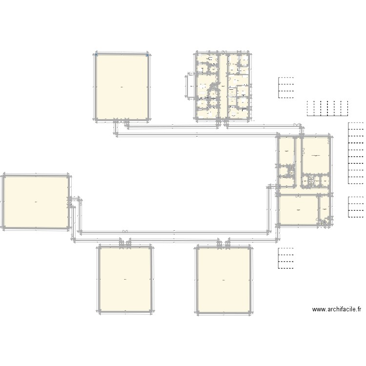 plan général projet immo cafdes-2 011022. Plan de 40 pièces et 2484 m2