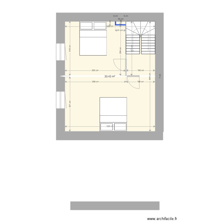 St Jacut etage. Plan de 0 pièce et 0 m2