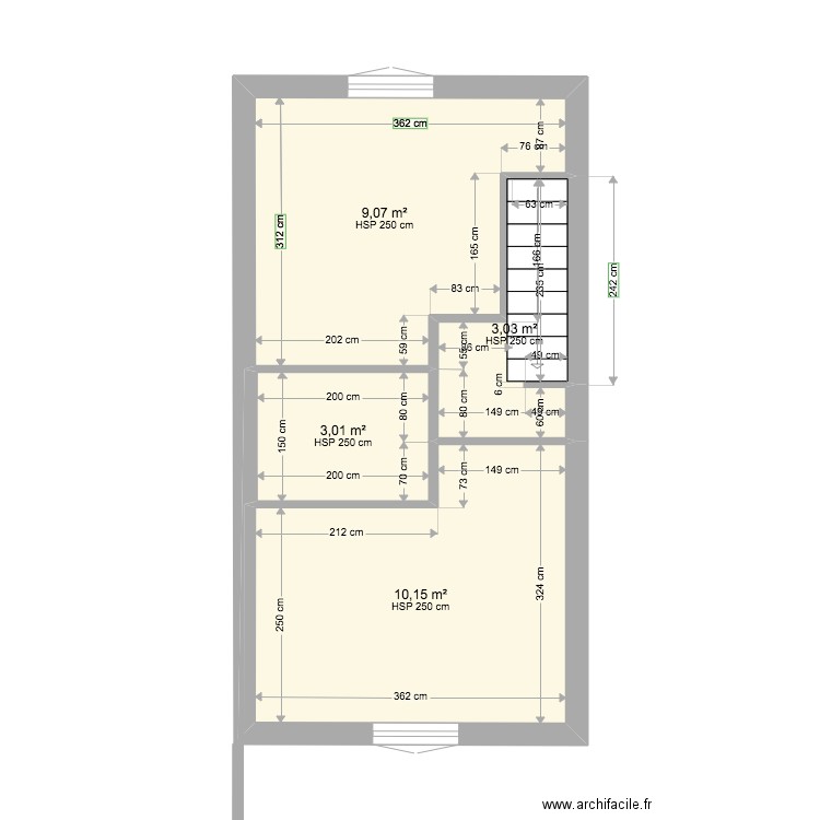 2ieme etage. Plan de 0 pièce et 0 m2